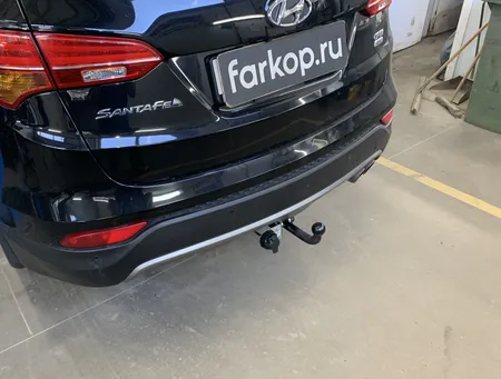 Фаркоп Лидер Плюс для Hyundai Santa Fe 2012-2018, (вкл.Grand) H224-A в Оренбург