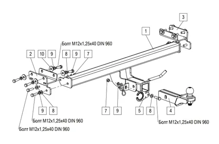 Фаркоп TowRus для Tenet T4L 2026- 269086 в Оренбург
