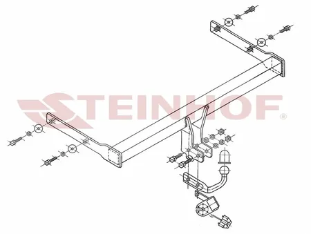 Фаркоп Steinhof для Skoda Octavia 2004-2013 S-341 в Оренбург