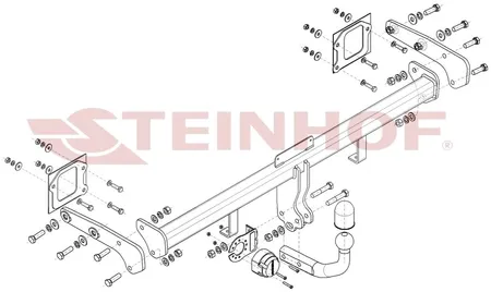 Фаркоп Steinhof для Hyundai Bayon 2021- Арт. H-225 H-225 в Оренбург