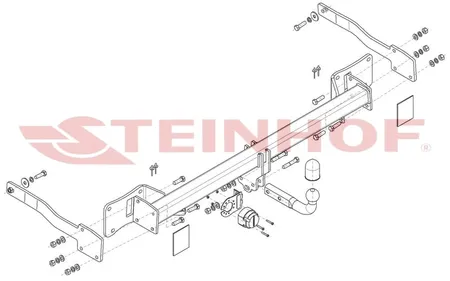 Фаркоп Steinhof для Volkswagen Transporter T7 2024- F-321 в Оренбург