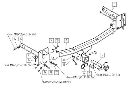 Фаркоп TowRus для LiXiang L6 2024- Арт. 288194 288194 в Оренбург