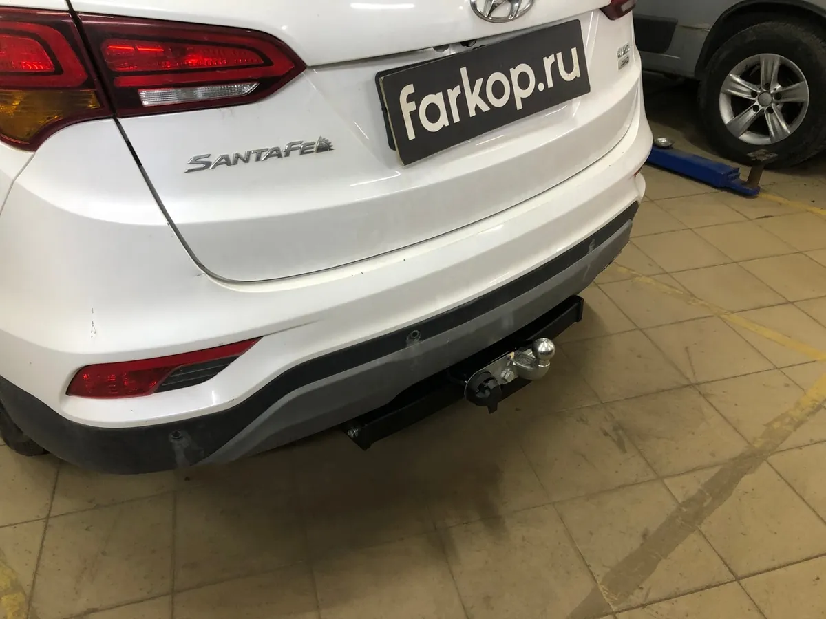 Фаркоп Лидер Плюс для Hyundai Santa Fe 2012-2018 H224-F в Оренбург
